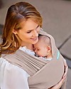 Moby Wrap Fascia Portabebè Elements - Morbida come una piuma e facilissima da indossare - Grigio Talpa Fasce Portabebé