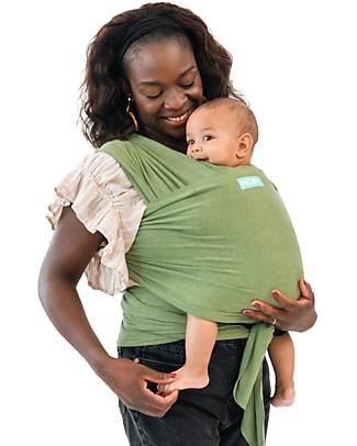 Moby Wrap Fascia Portabebè Elements - Morbida come una piuma e facilissima da indossare - Kiwi Fasce Portabebé