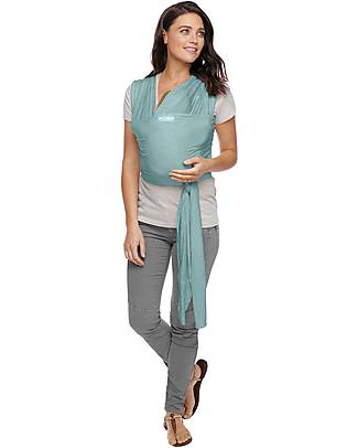 Moby Wrap Fascia Portabebè Elements - Morbida come una piuma e facilissima da indossare -Verde Acqua Fasce Portabebé