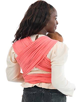 Moby Wrap Fascia Portabebè Elements - Morbida come una piuma e facilissima da indossare - Watermelon Fasce Portabebé