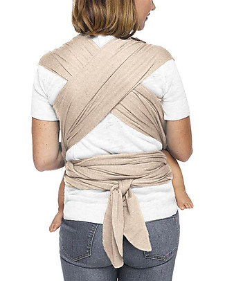 Moby Wrap Fascia Portabebè Evolution - Morbidissima e Facile da indossare - Mandorla Fasce Portabebé