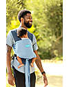 Moby Wrap Fascia Portabebé Easy in puro cotone - Facilissima da indossare - Azzurro Fasce Portabebé