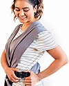 Moby Wrap Fascia Portabebé Easy in puro cotone - Facilissima da indossare! - Grigio Perla Fasce Portabebé