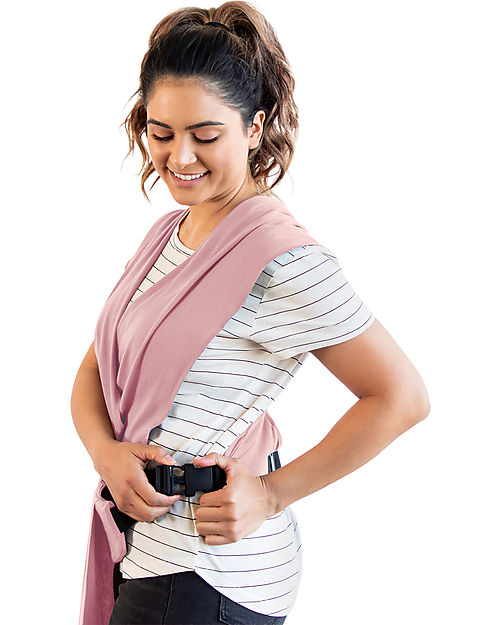 Moby Wrap Fascia Portabebé Easy in puro cotone - Facilissima da indossare - Rosa Fasce Portabebé