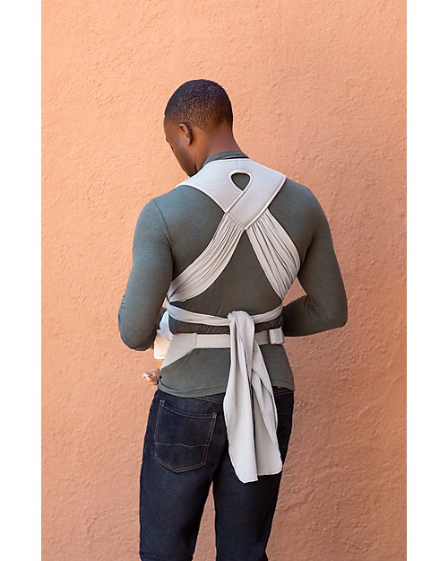 Moby Wrap Marsupio Portabebé Cloud Ibrido - Facilissimo da indossare! - Vita Alta - Crema Marsupi