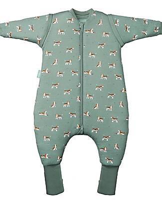 molis&co Sacco Nanna con Gambe e Calzini Antiscivolo - Maniche Removibili - Beagle - TOG 2.5 - 1 anno (70-80 cm) Sacchi Nanna
