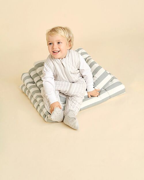 molis&co Sacco Nanna con Piedini e Calzini Incorporati - Dawn Stripes - TOG 1 - 1 anno (70-80 cm) Sacchi Nanna