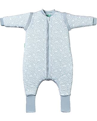 molis&co Sleeping Jumpsuit with Sleeves and Socks - Woodland - TOG 2.5 - 1 year (70-80 cm) Sleeping Bags