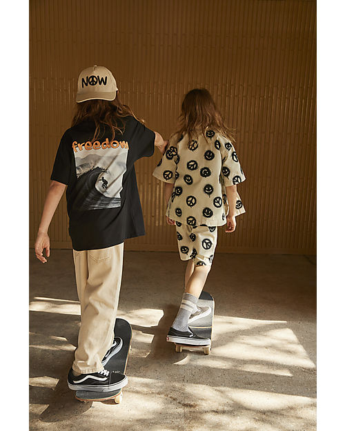 Molo Camicia Maniche Corte - Peace Smile - 100% Cotone Camicie_