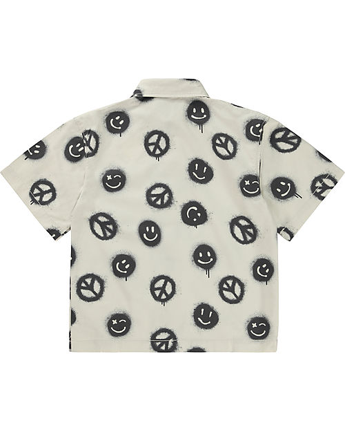 Molo Camicia Maniche Corte - Peace Smile - 100% Cotone Camicie_