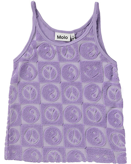 Molo Canotta con Spalline Rizi - Viola - in Cotone Canotte