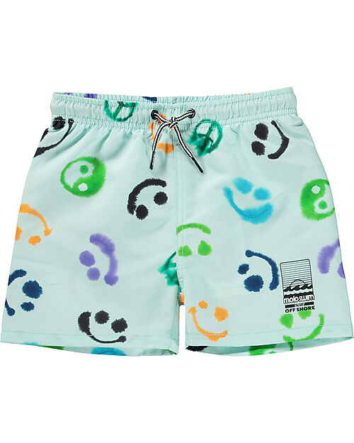 Molo Costume a Pantaloncino Niko - Multi Smile - con Coulisse - 100% Materiale Riciclato Boxer Mare