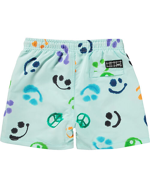 Molo Costume a Pantaloncino Niko - Multi Smile - con Coulisse - 100% Materiale Riciclato Boxer Mare