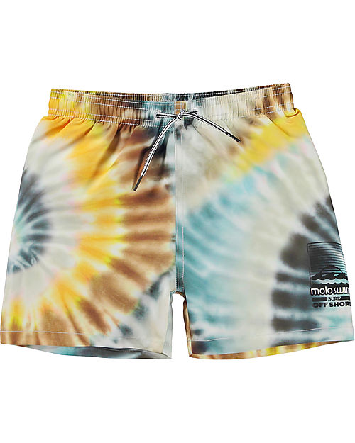 Molo Costume - Tie Dye Spin - 100% Poliestere Riciclato dalla Plastica! Boxer Mare