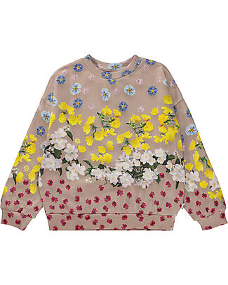 Molo Felpa Maxi - Magical Flowers - 100% Cotone Bio Felpe