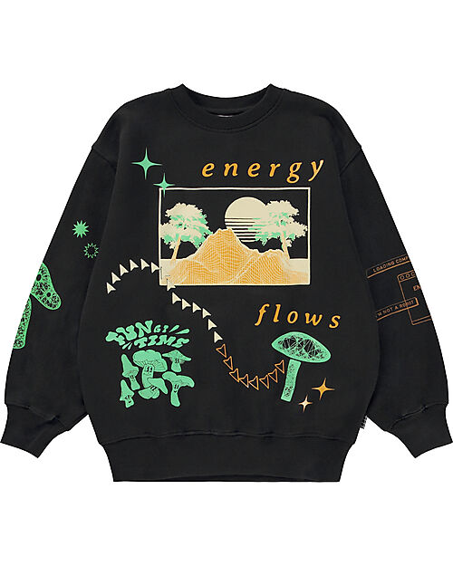 Molo Felpa Monti - Black - 100% Cotone Bio Felpe