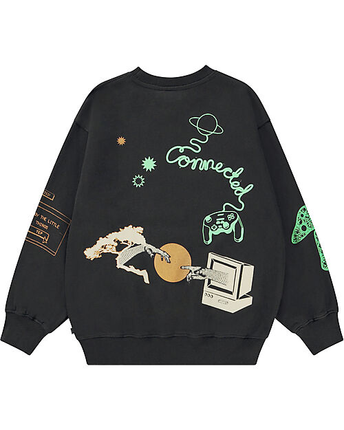 Molo Felpa Monti - Black - 100% Cotone Bio Felpe