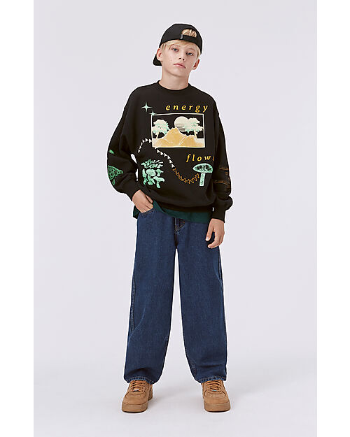 Molo Felpa Monti - Black - 100% Cotone Bio Felpe