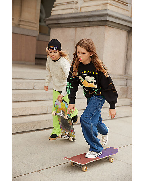 Molo Felpa Monti - Black - 100% Cotone Bio Felpe