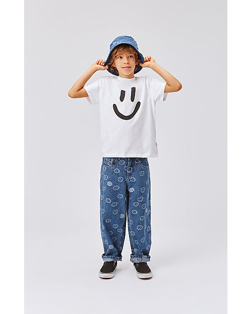 Molo Maglia Maniche Corte - Bianco Smile - 100% Cotone Bio GOTS T-shirt