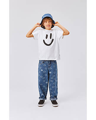 Molo Maglia Maniche Corte - Bianco Smile - 100% Cotone Bio GOTS T-shirt