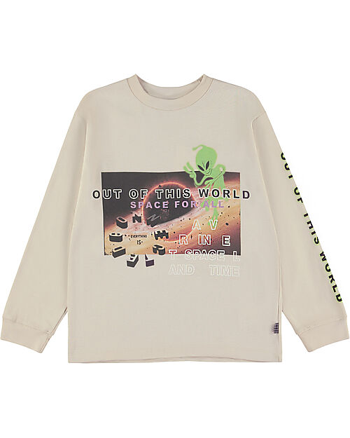 Molo Maglia Maniche Lunghe Rube - Sandy - 100% Cotone Bio Maglie Manica Lunga