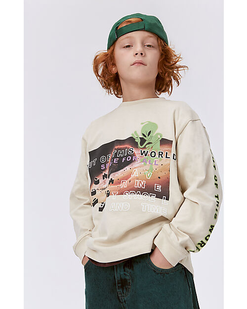 Molo Maglia Maniche Lunghe Rube - Sandy - 100% Cotone Bio Maglie Manica Lunga