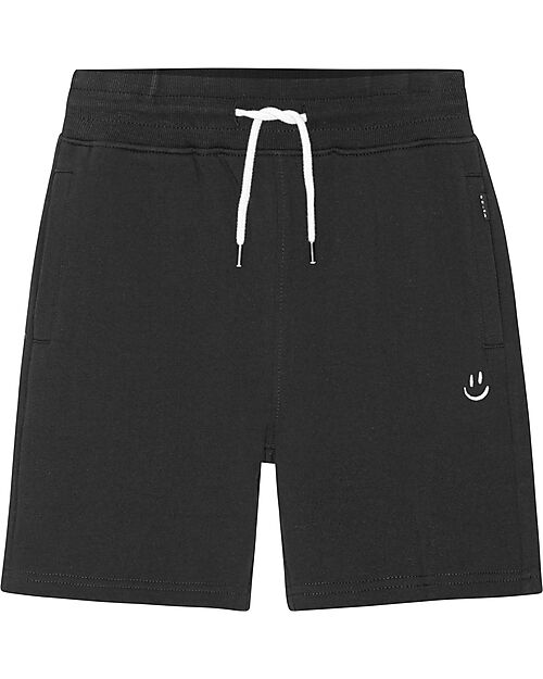 Molo Pantalocini Corti Alw con Smile - Nero - 100% Cotone Bio Pantaloni Corti