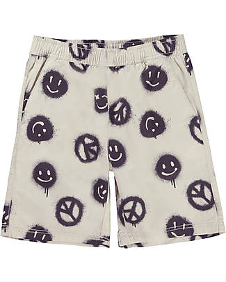 Molo Pantaloncini Corti - Peace Smile - 100% Cotone Pantaloni Corti