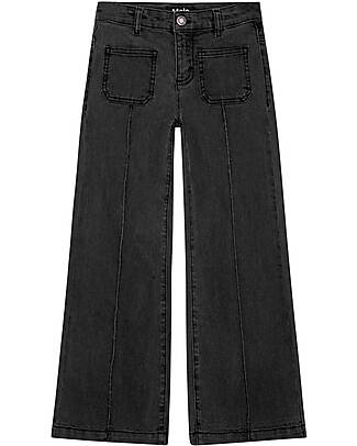 Molo Pantaloni Lunghi Adina - Denim Scuro - Cotone Jeans