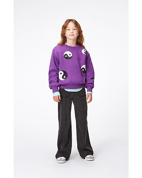 Molo Pantaloni Lunghi Adina - Denim Scuro - Cotone Jeans