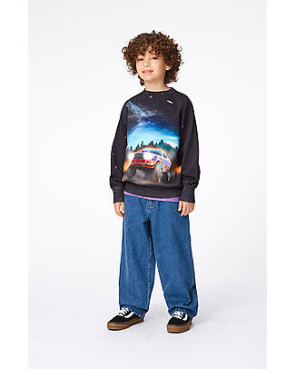 Molo Pantaloni Lunghi Denim Aiden - Stone Denim - 100% Cotone Jeans