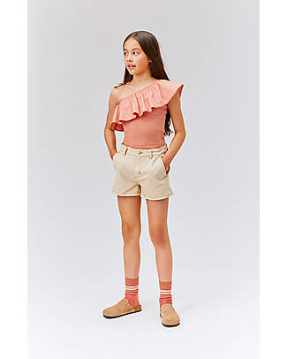 Molo Top Senza Maniche con Volant - Rosa Pastello - Cotone Bio GOTS Canotte