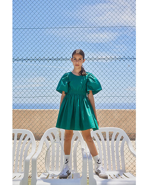 YMING Abiti da Donna con Collo Rotondo e Bottoni Vestiti da Camicia Casual Allentati Vestiti a Maniche Corte con Tasche Vestiti di Colore Puro Cachi S