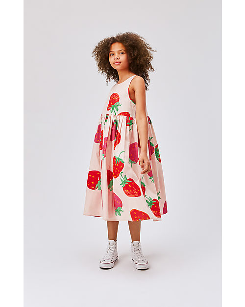 Molo Vestito senza Maniche - Strawberries - 100% Cotone Bio GOTS Vestiti_