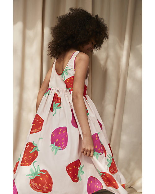 Molo Vestito senza Maniche - Strawberries - 100% Cotone Bio GOTS Vestiti_
