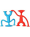 Moluk Oogi Mix Family, 4 pezzi, Rosso/Azzurro - In silicone: sicuro e lavabile! Giochi per Inventare Storie