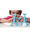 Moluk Oogi Mix Family, 4 pezzi, Rosso/Azzurro - In silicone: sicuro e lavabile! Giochi per Inventare Storie