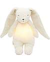 Moonie Coniglietto con Lucina da Notte e Rumori Rosa - Polare - Certificato GOTS e Oeko-Tex Peluche