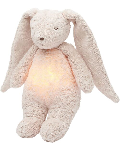 Moonie Coniglietto con Lucina da Notte e Rumori Rosa - Rosa - Certificato GOTS e Oeko-Tex
 Peluche
