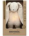 Moonie Coniglietto con Lucina da Notte e Rumori Rosa - Sabbia - Certificato GOTS e Oeko-Tex Peluche