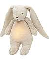Moonie Coniglietto con Lucina da Notte e Rumori Rosa - Sabbia - Certificato GOTS e Oeko-Tex Peluche
