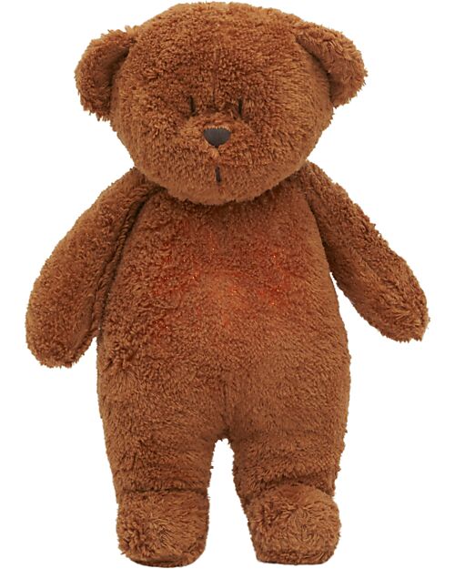 Moonie Peluche con Lucina da Notte e Rumori Rosa - Caramello - Certificato GOTS e Oeko-Tex Peluche