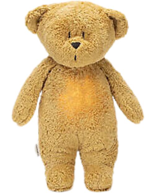 Moonie Peluche con Lucina da Notte e Rumori Rosa - Miele - Certificato GOTS e Oeko-Tex Peluche