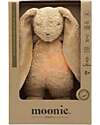 Moonie Peluche Coniglietto 2.0 con Suoni Naturali, Musica Classica e Luce Regolabile - Cappuccino - Certificato GOTS e Oeko-Tex Lampade da Notte