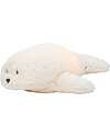 Moonie Peluche Foca 2.0 con Suoni Naturali, Musica Classica e Luce Regolabile - Bianco Polare - Certificato GOTS e Oeko-Tex Peluche