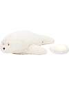 Moonie Peluche Foca 2.0 con Suoni Naturali, Musica Classica e Luce Regolabile - Bianco Polare - Certificato GOTS e Oeko-Tex Peluche