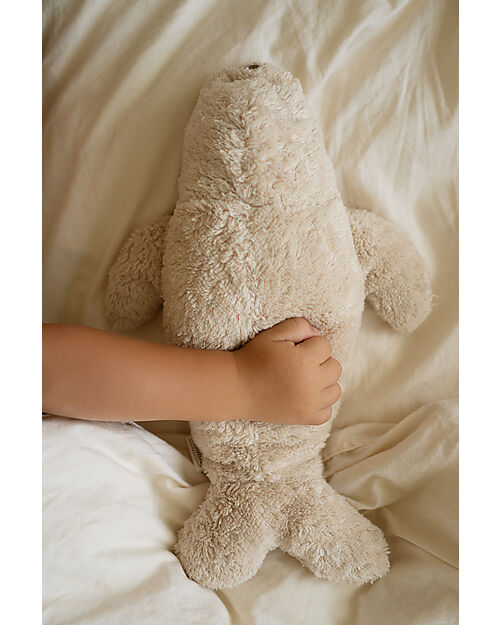 Moonie Peluche Foca 2.0 con Suoni Naturali, Musica Classica e Luce Regolabile - Sabbia - Certificato GOTS e Oeko-Tex Peluche