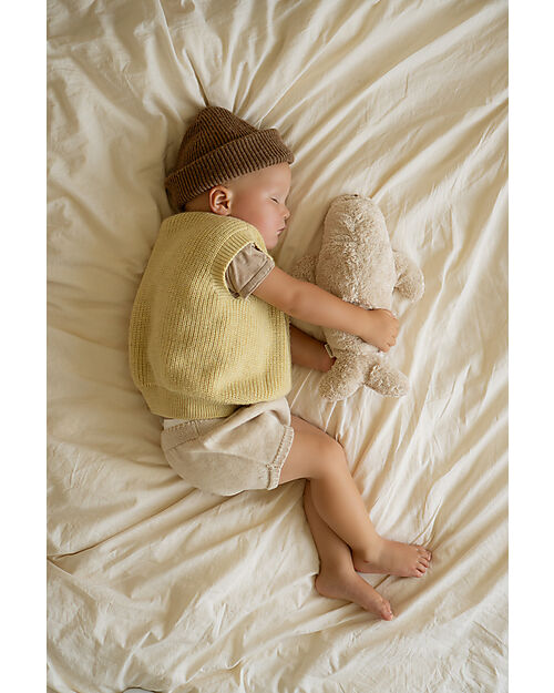 Moonie Peluche Foca 2.0 con Suoni Naturali, Musica Classica e Luce Regolabile - Sabbia - Certificato GOTS e Oeko-Tex Peluche