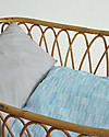 Motomo Set junior copripiumino e cuscino "Pastelli", Azzurro - 110x125 cm - Cotone bio Set Copripiumino